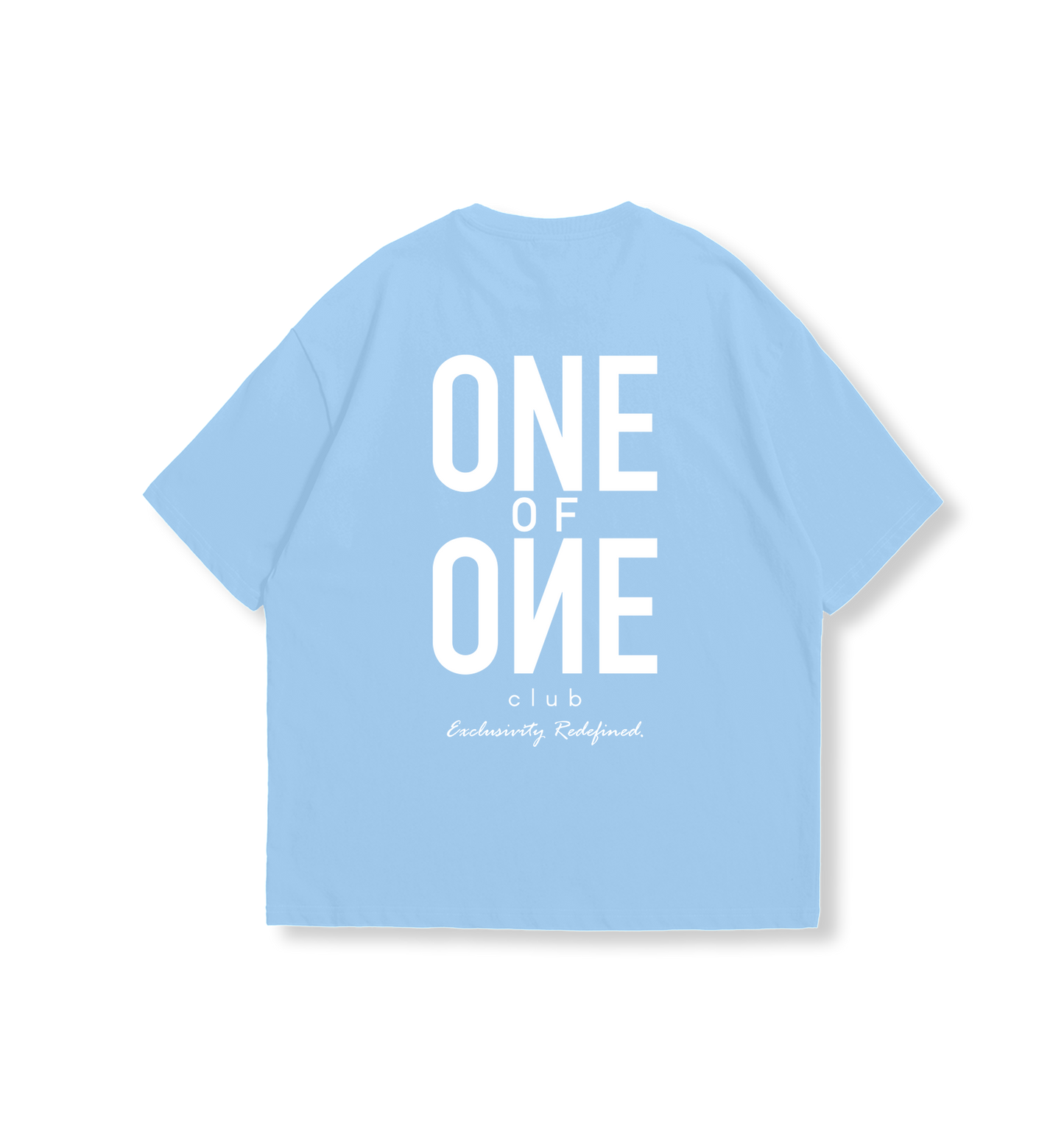 ESSENTIALS Baby Blue STACK Oversized T-Shirt