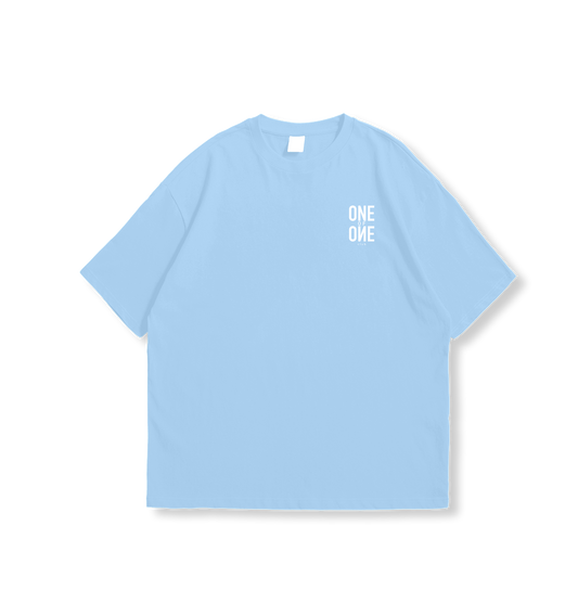 ESSENTIALS Baby Blue Oversized T-Shirt